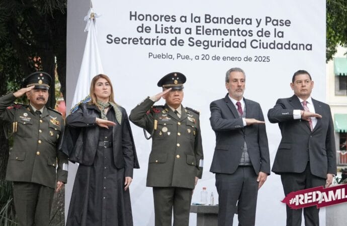 Armenta y Chedraui refuerzan seguridad en Puebla con pase de lista a fuerzas municipales