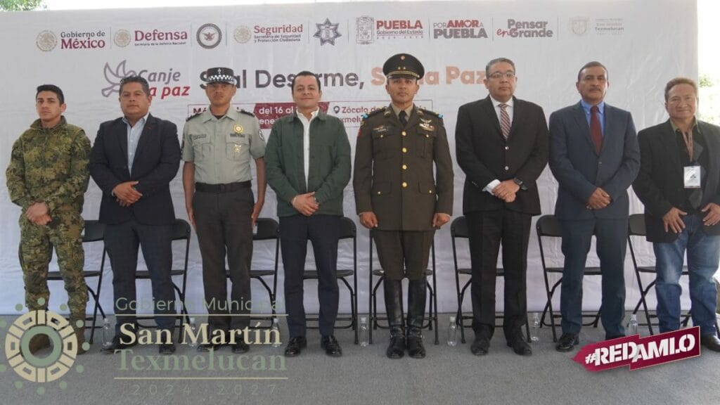 San Martín Texmelucan dice “Sí al desarme, sí a la paz”: arranca campaña nacional por la seguridad