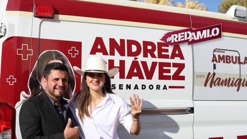 Andrea Chávez cumple compromiso en Namiquipa: entrega ambulancia nueva y anuncia plan integral de salud