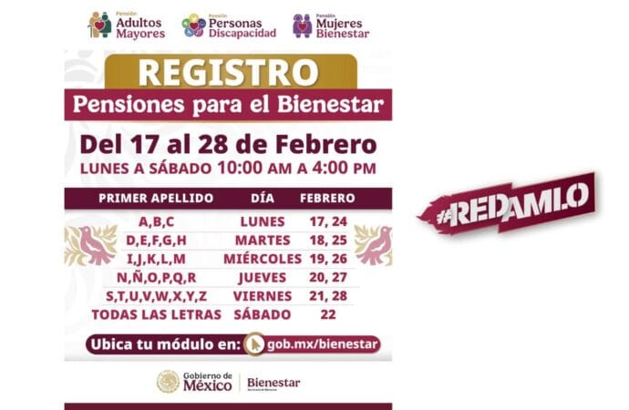 Gobierno de México lanza registro de Pensiones para el Bienestar y refuerza inversión en educación y salud