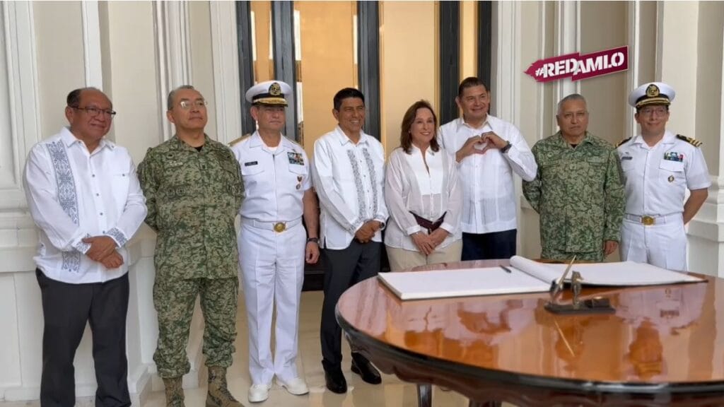 Armenta firma convenio de seguridad con Veracruz y Oaxaca para reforzar la lucha contra el crimen