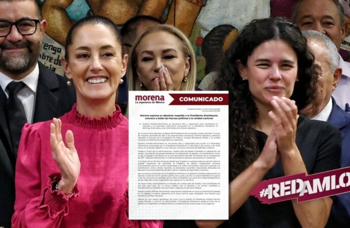 Morena respalda a Sheinbaum y convoca a la unidad nacional ante aranceles de Trump