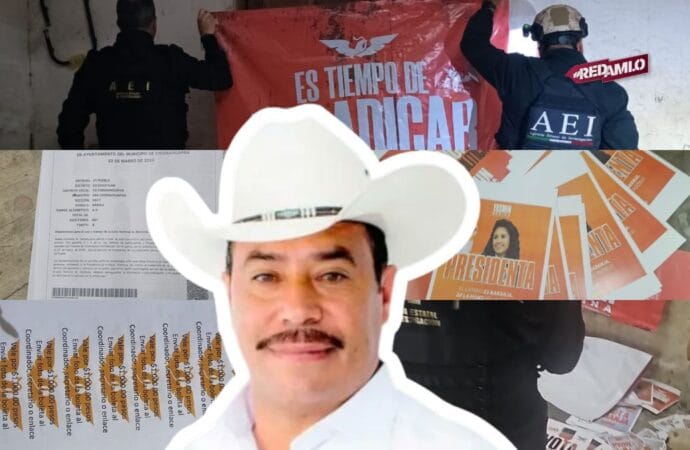 PRIAN y MC, vinculados con la delincuencia organizada en Puebla: aseguran armas y propaganda en cateo de Fiscalía