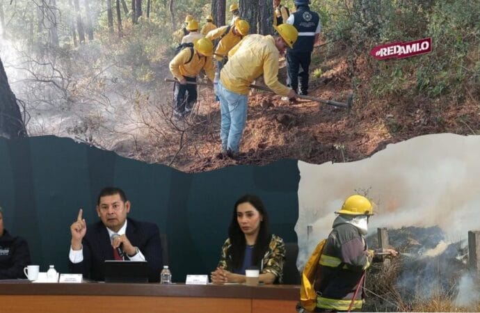 Puebla intensifica el combate a incendios forestales