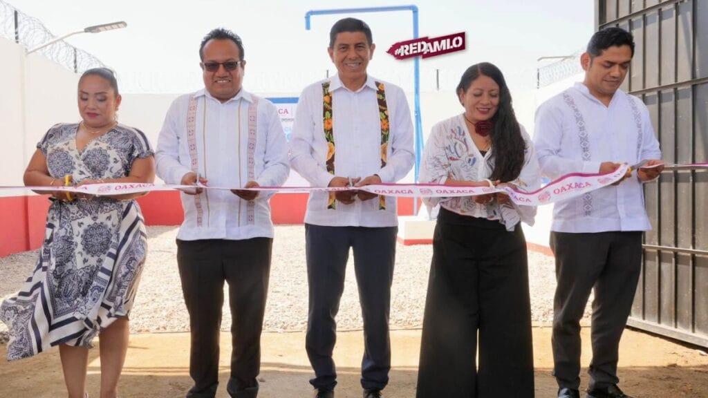 Salomón Jara inaugura pozo profundo Juquilita 2 en Xoxocotlán