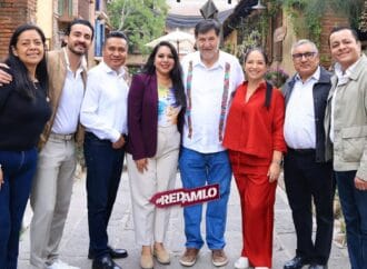 Asamblea informativa en San Martín Texmelucan; Noroña