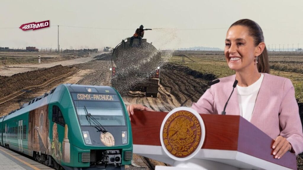 Claudia Sheinbaum destaca avances en la construcción del Tren México-Pachuca