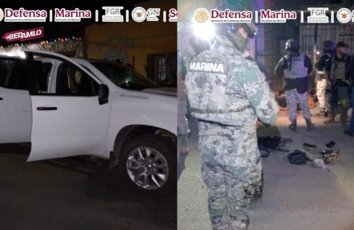 Detienen a cuatro hombres tras cateo en Baja California Sur; informa Omar Harfuch