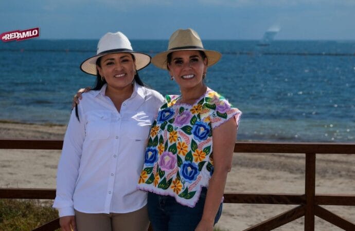 Mara Lezama y Blanca Merari mejoran accesos al mar