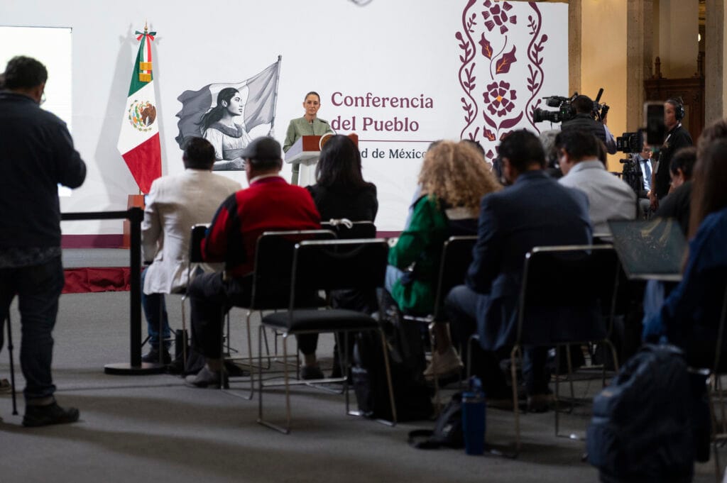 La presidenta Claudia Sheinbaum