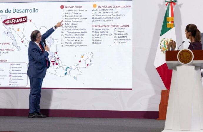 Marcelo Ebrard y Sheinbaum impulsan el futuro económico con 14 nuevos Polos de Bienestar