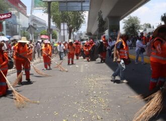 OOSL Implementa Operativo Especial de Limpieza en el Desfile del 5 de Mayo