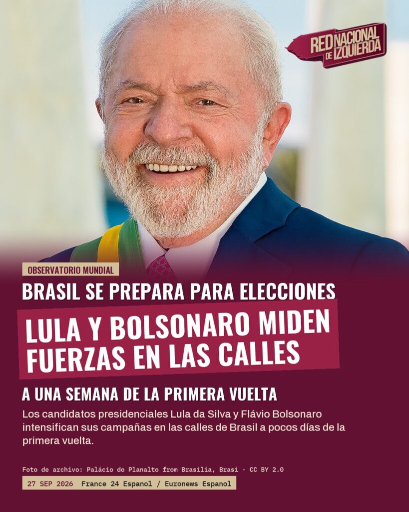 Lula y Bolsonaro miden fuerzas en las calles a una semana de elecciones