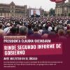 Sheinbaum rinde su Segundo Informe de Gobierno ante más de 200 mil personas en el Zócalo