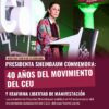 Sheinbaum celebra 40 años del movimiento universitario del CEU