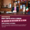 Maru Campos acusa a Morena de incidir en decisión de la SCJN sobre blindaje electoral