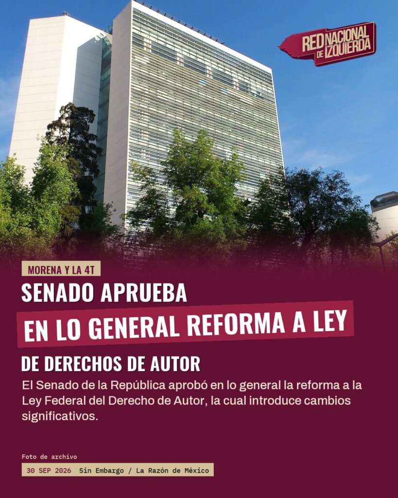Senado aprueba en lo general reforma a Ley de Derechos de Autor