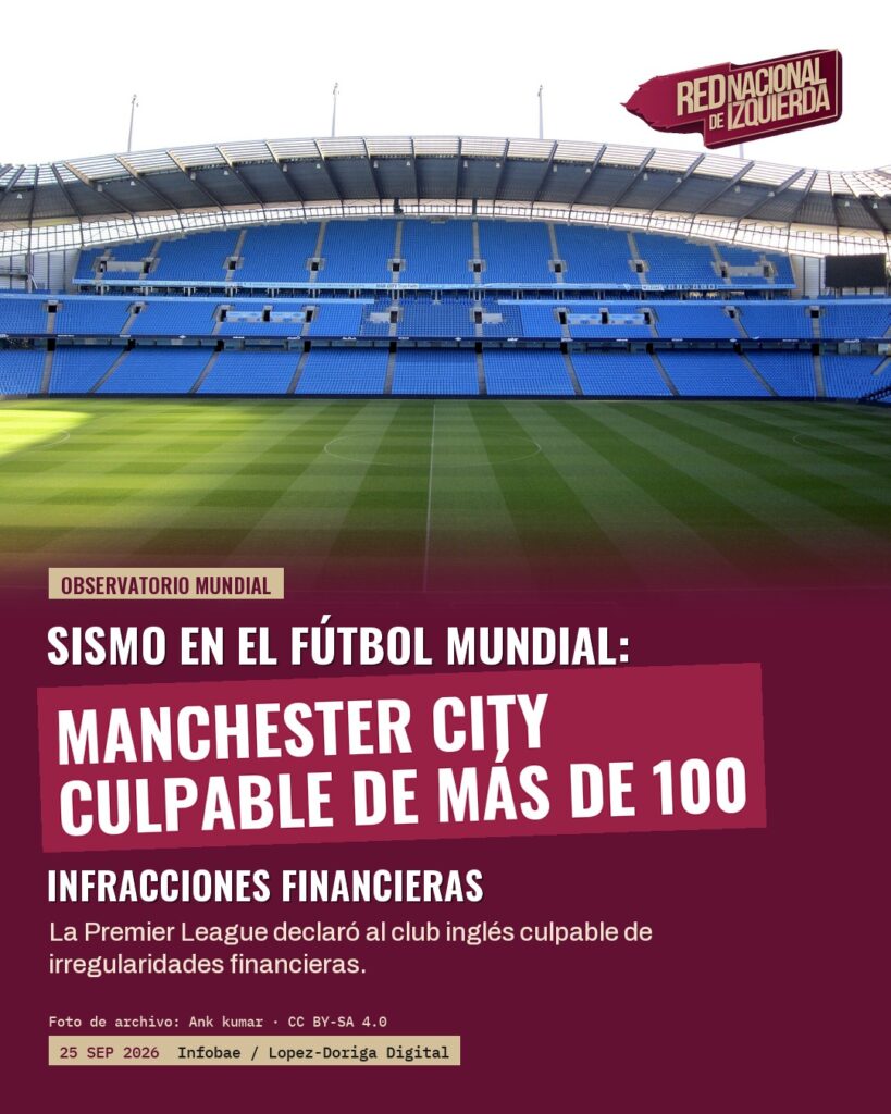 Manchester City declarado culpable de más de 100 infracciones financieras