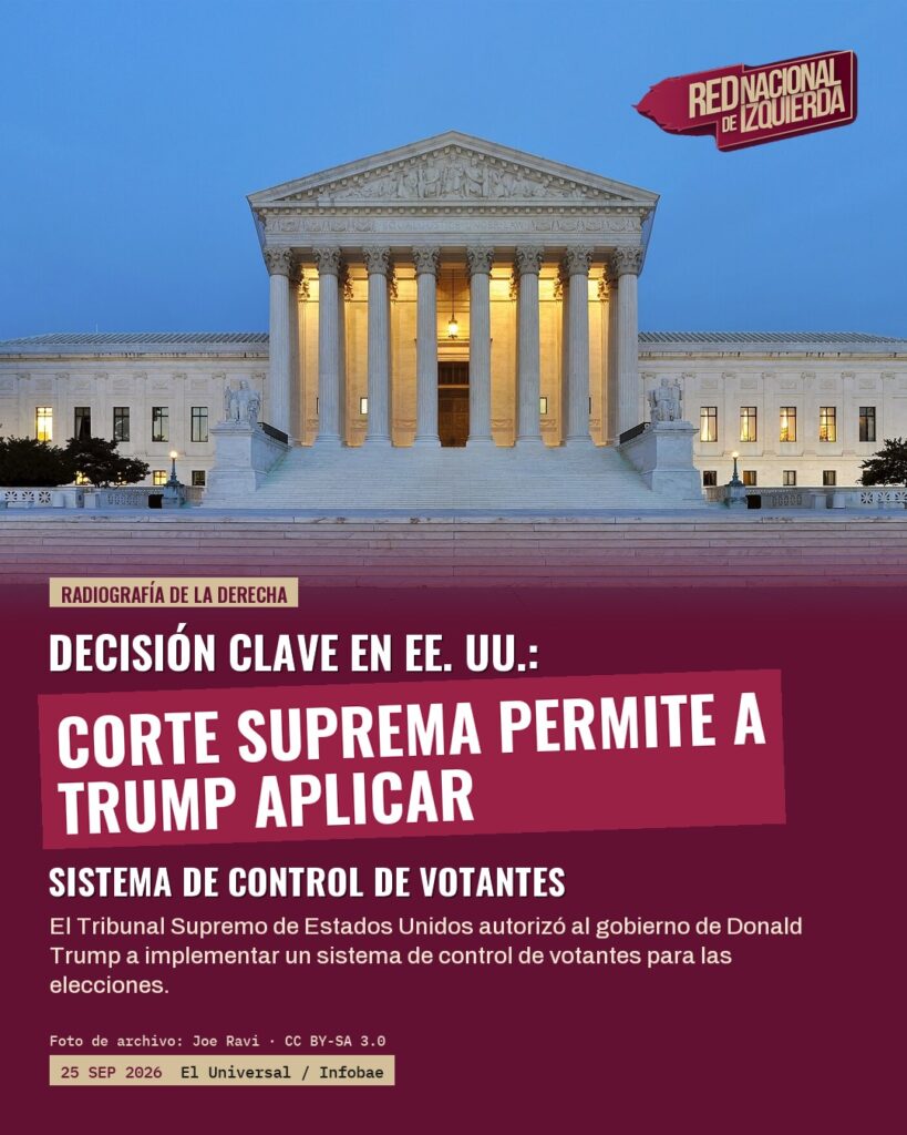 Corte Suprema de EE. UU. permite a Trump aplicar control de votantes