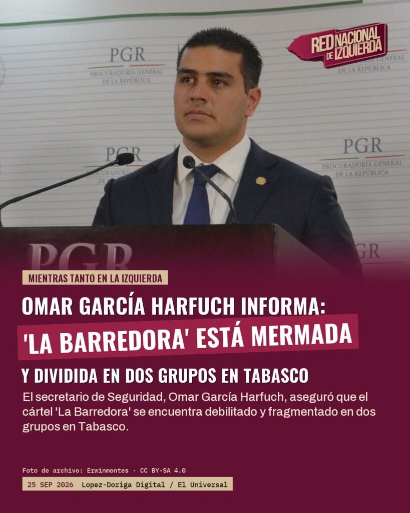 Harfuch: Cártel ‘La Barredora’ debilitado y dividido en Tabasco