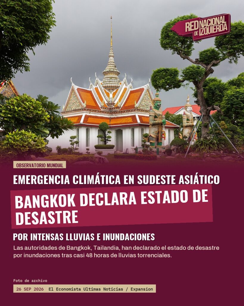 Bangkok declara estado de desastre tras casi 48 horas de lluvias torrenciales