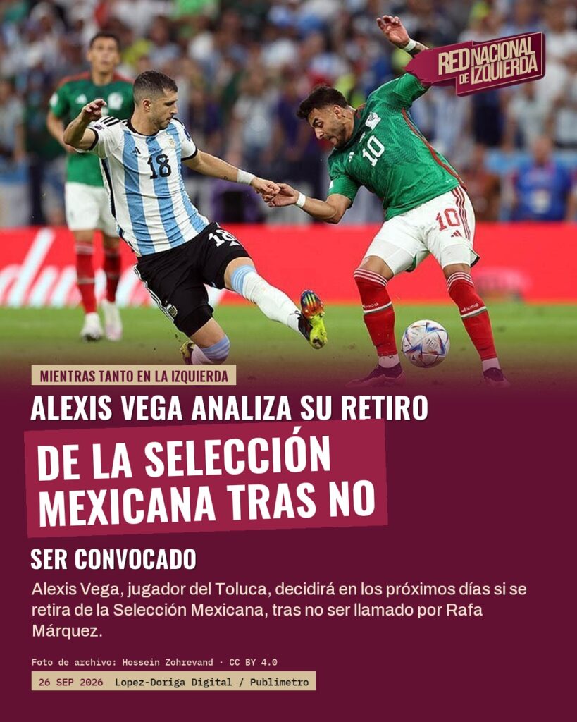 Alexis Vega analiza su retiro de la Selección Mexicana tras no ser convocado