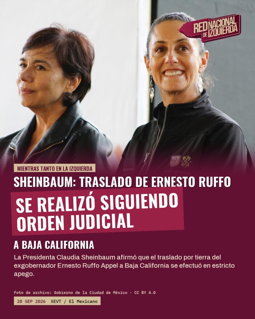 Sheinbaum: Traslado de Ernesto Ruffo se realizó siguiendo orden judicial