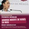 Sheinbaum aborda muerte de bebés en IMSS durante mañanera de hoy