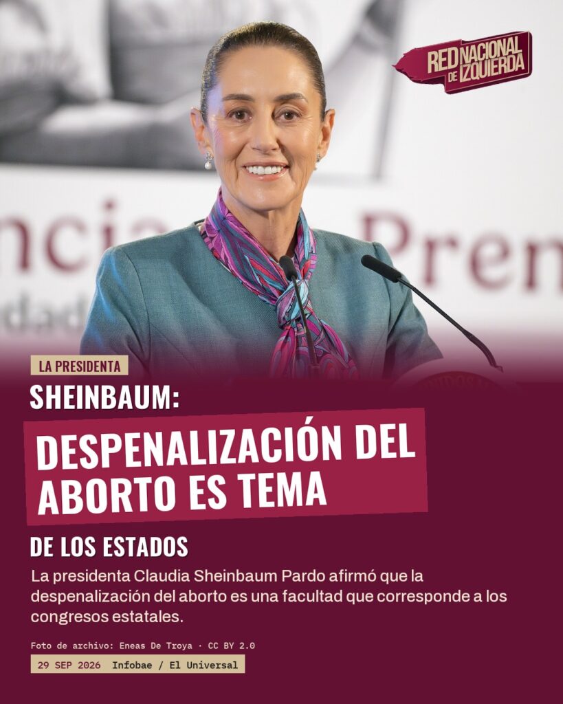 Sheinbaum: Despenalización del aborto es tema de los estados