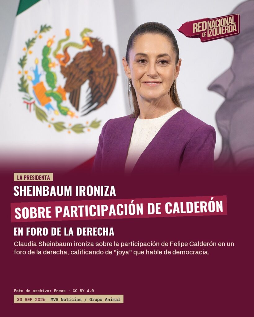 Sheinbaum ironiza sobre participación de Calderón en foro de la derecha