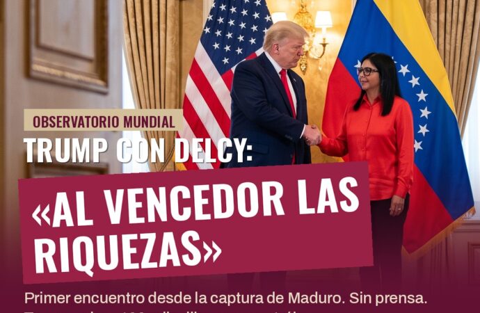 Trump con Delcy: «al vencedor las riquezas»