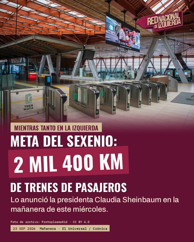 Meta del sexenio: 2 mil 400 km de trenes de pasajeros