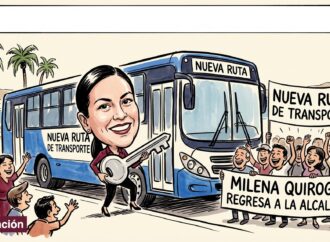 Milena Quiroga regresa a la alcaldía de La Paz y pone en marcha nueva ruta de transporte