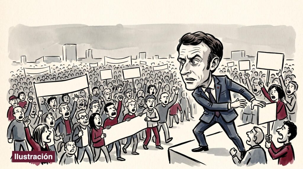 Francia enfrenta masivas protestas por costo de vida y políticas de Macron