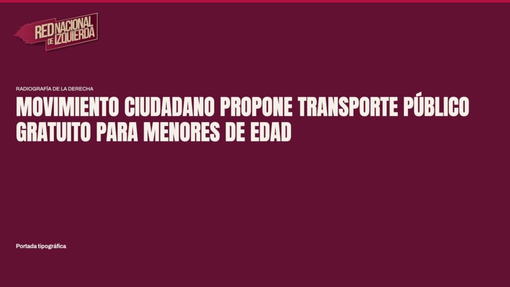 Movimiento Ciudadano propone transporte público gratuito para menores de edad