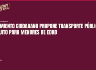 Movimiento Ciudadano propone transporte público gratuito para menores de edad