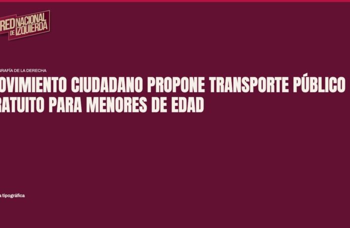 Movimiento Ciudadano propone transporte público gratuito para menores de edad