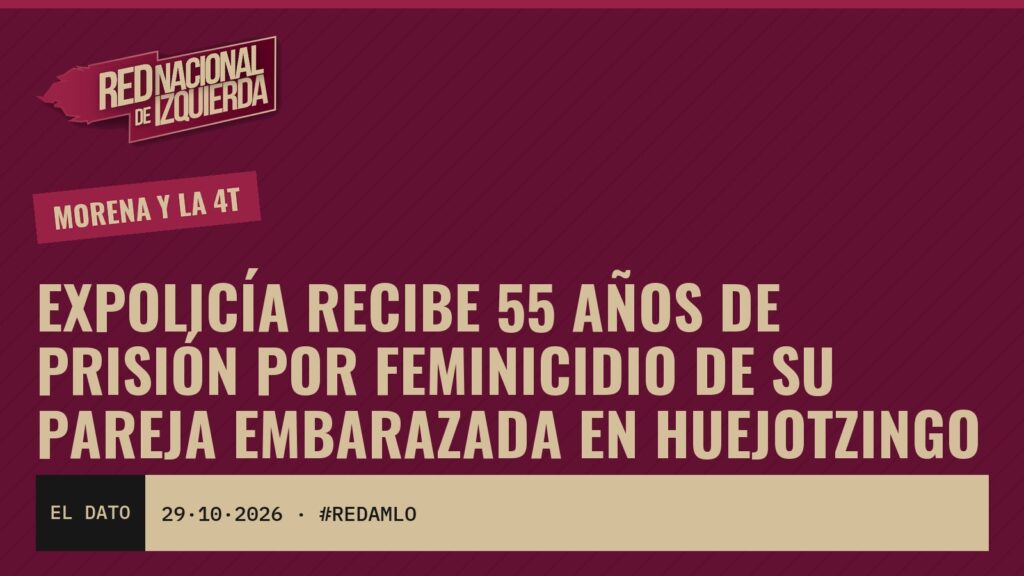 Expolicía recibe 55 años de prisión por feminicidio de su pareja embarazada en Huejotzingo