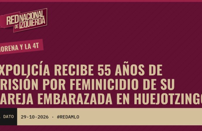 Expolicía recibe 55 años de prisión por feminicidio de su pareja embarazada en Huejotzingo
