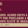 Bolsonaro: Aliado culpa a ChatGPT por proclamar a Flávio ‘presidente electo’ de Brasil