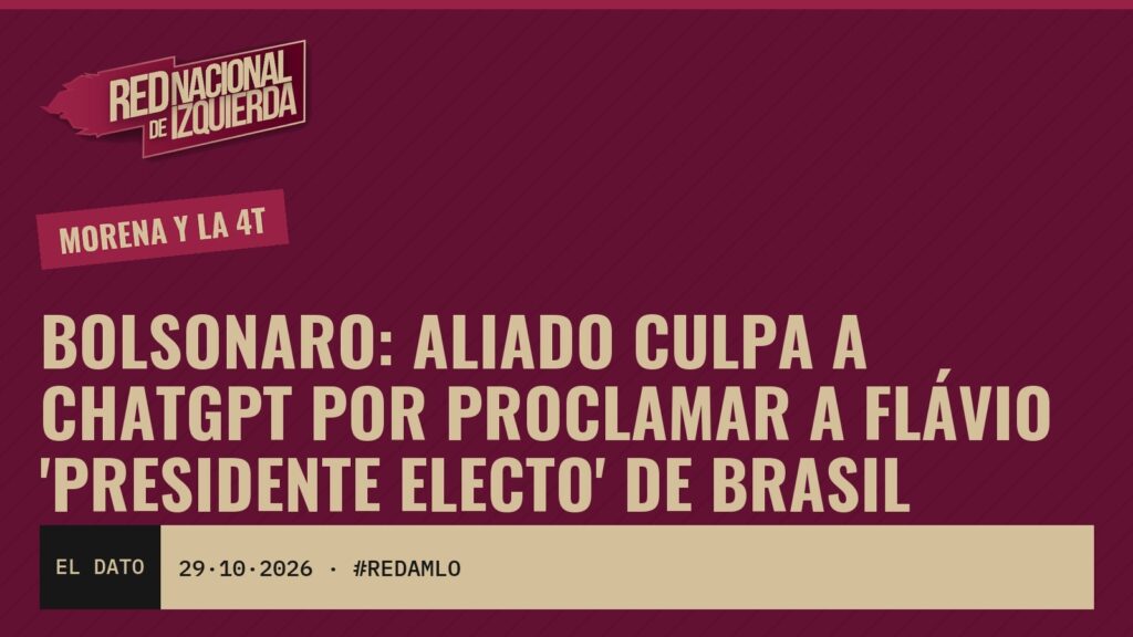 Bolsonaro: Aliado culpa a ChatGPT por proclamar a Flávio ‘presidente electo’ de Brasil