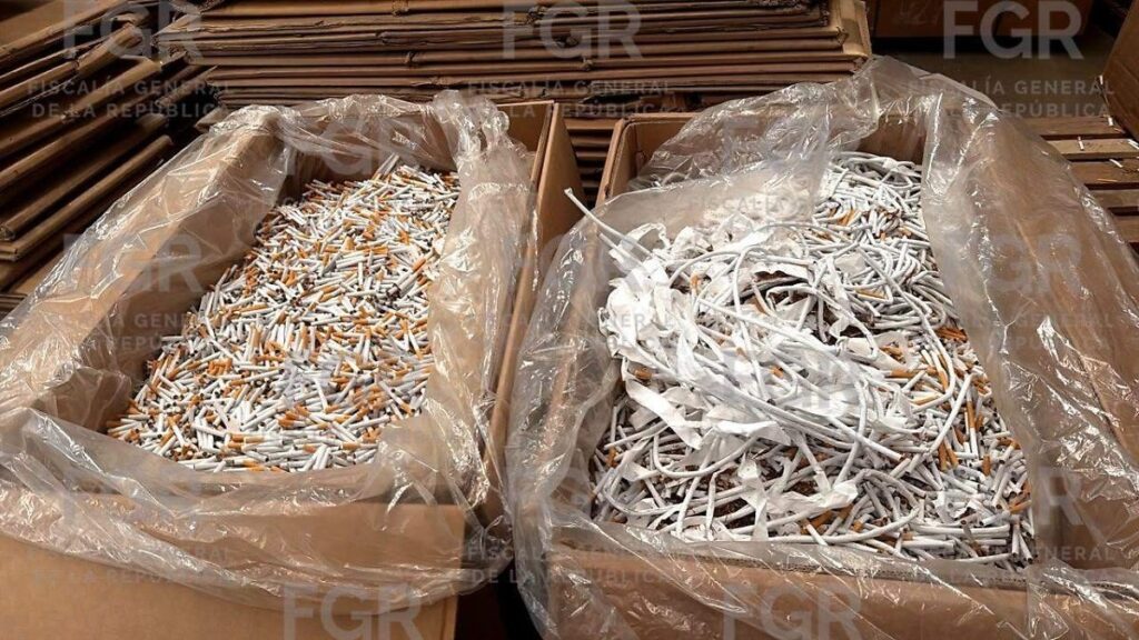 FGR asesta golpe de hasta 330 mdp a mercado ilícito de cigarros en Huixquilucan