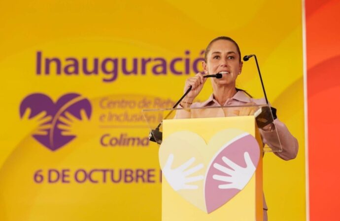 Sheinbaum inaugura CRIT Teletón en Colima; destaca derecho a la rehabilitación