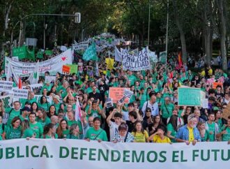 Huelga en educación pública de Madrid con detenidos y cargas policiales