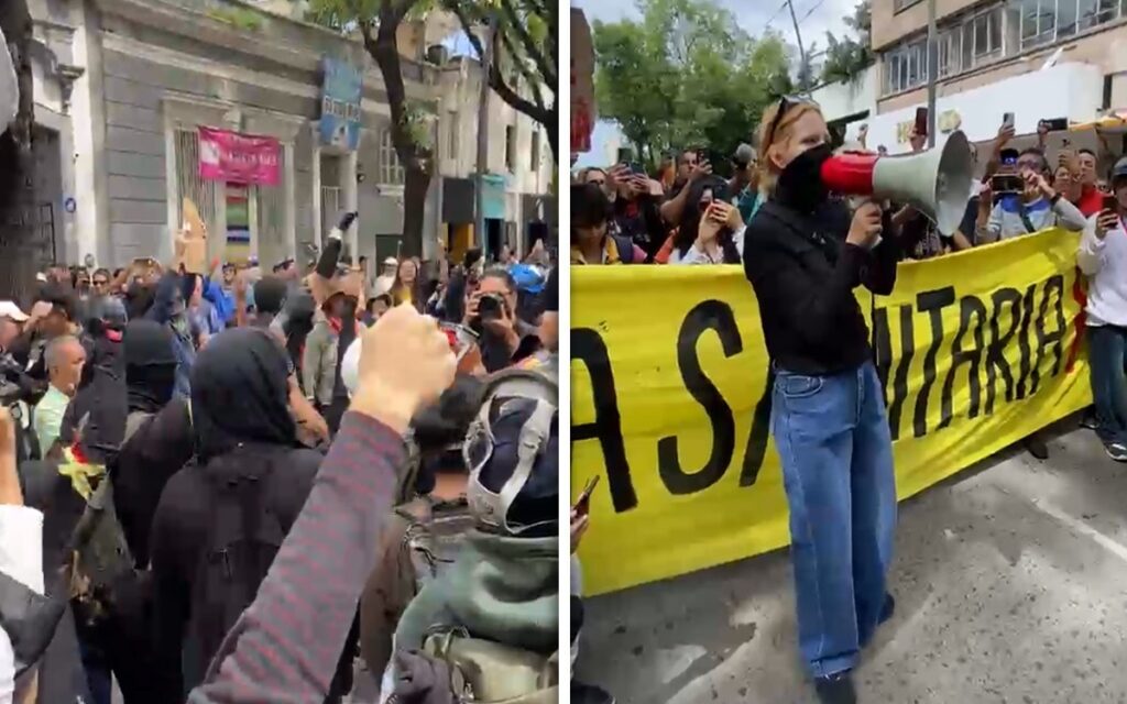 Disturbios y petardos frenan marcha por el agua limpia en Guadalajara