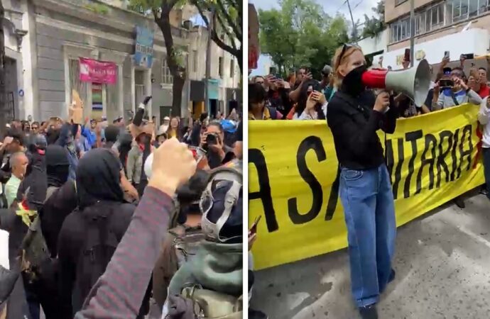 Disturbios y petardos frenan marcha por el agua limpia en Guadalajara