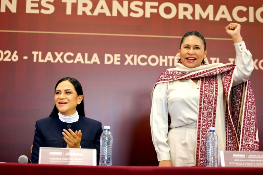 Ariadna Montiel y Ana Lilia Rivera fortalecen estructura de Morena en Tlaxcala