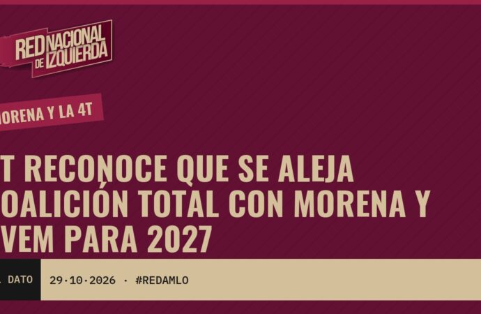 PT reconoce que se aleja coalición total con Morena y PVEM para 2027
