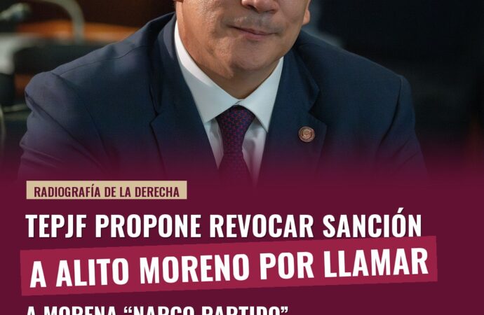 TEPJF propone revocar sanción a Alito Moreno por llamar a Morena “narco partido”