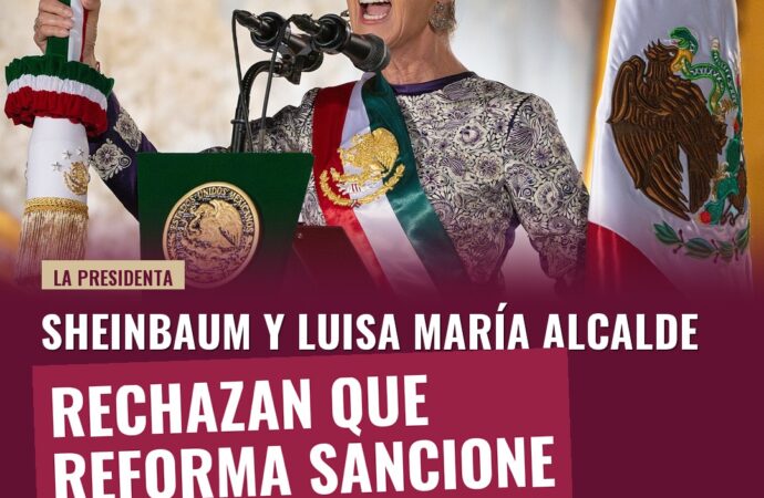 Sheinbaum y Luisa María Alcalde rechazan que reforma sancione memes o críticas